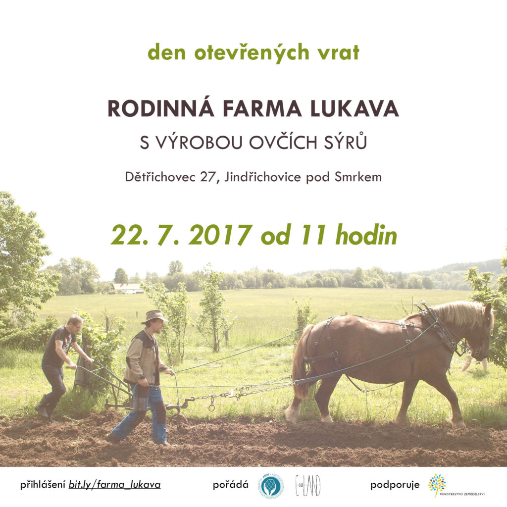 Pozvánka Farma Lukava 22.7.2017